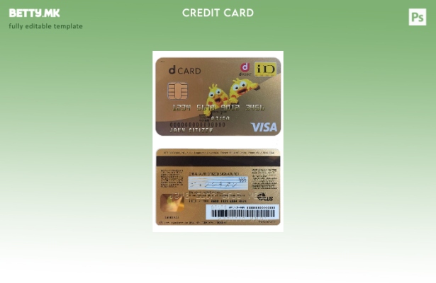 Модерен стил Шаблон за виза картичка за клубска картичка од Јапонија D точка